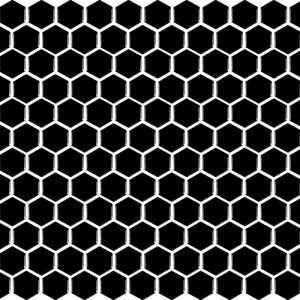 basic hexagon - Black