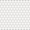 basic hexagon - white