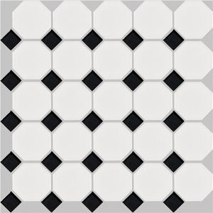 basic octagon - black and white